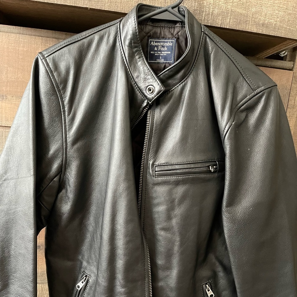 Abercrombie & Fitch Cowhide Leather Jacket S